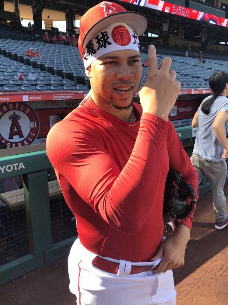 【画像・写真】大谷　日本人最速40号！打球速度も最速183.4キロ　同僚のハチマキに応えた18号