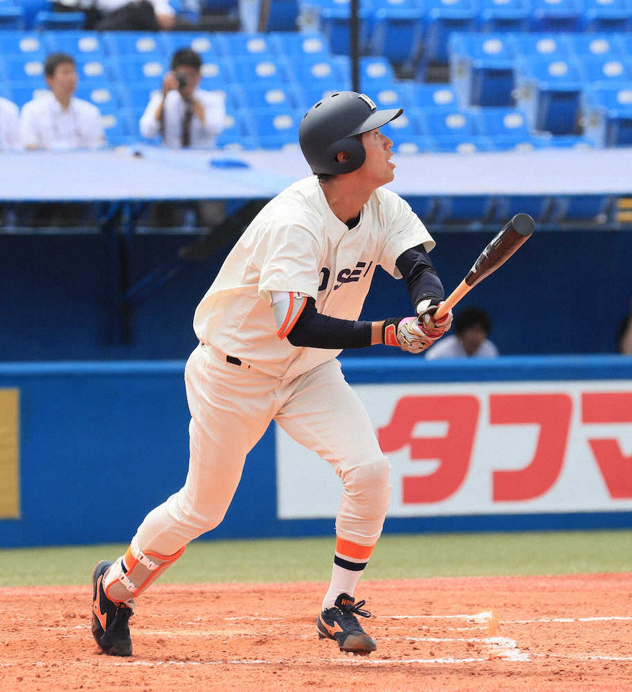 【画像・写真】大学侍のリードオフマン　法大・宇草「悔いを残さないように」プロ注目の俊足、最後の秋駆け抜ける