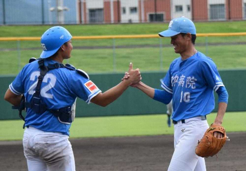 【画像・写真】浩洋会田中病院28年ぶり4強　仙田山「ほぼ完璧」4安打完封