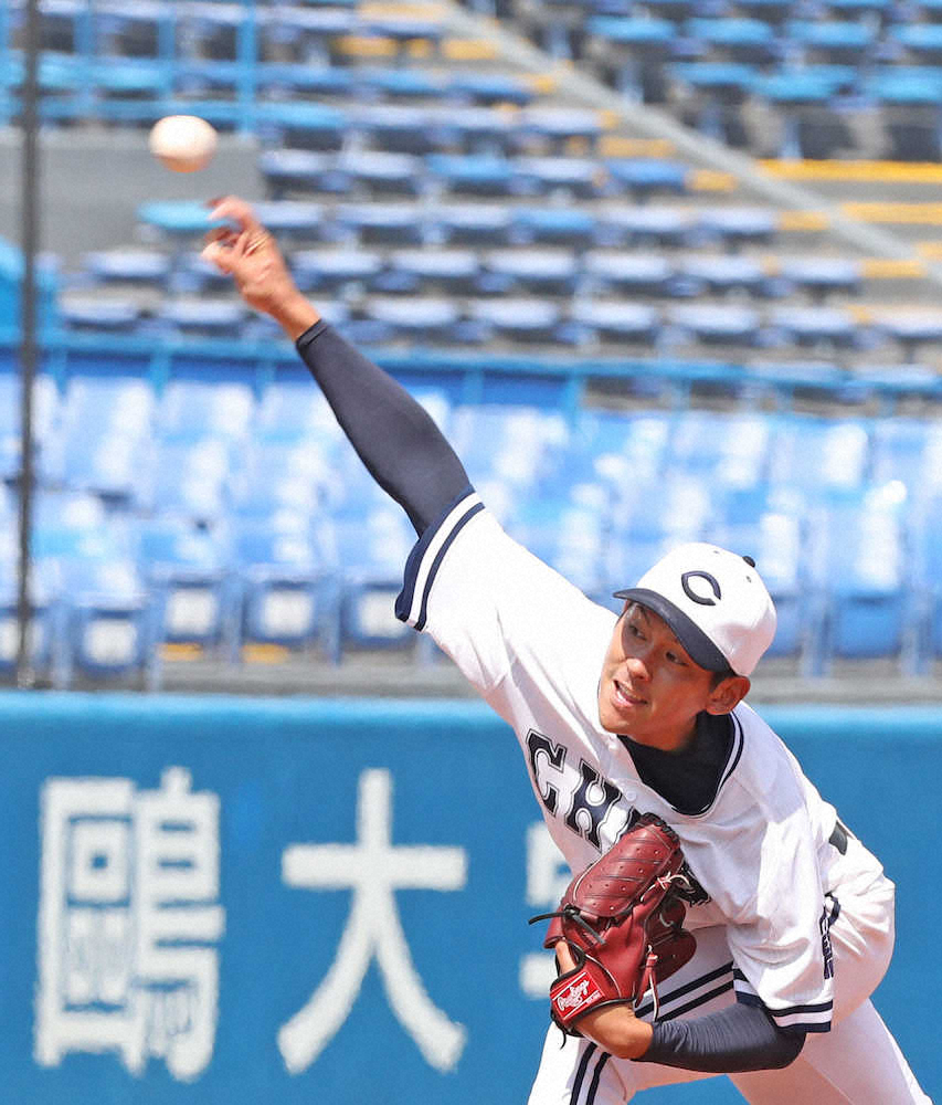 【画像・写真】中大、開幕3連勝　駒大に競り勝つ　ロング救援の後藤が2勝目