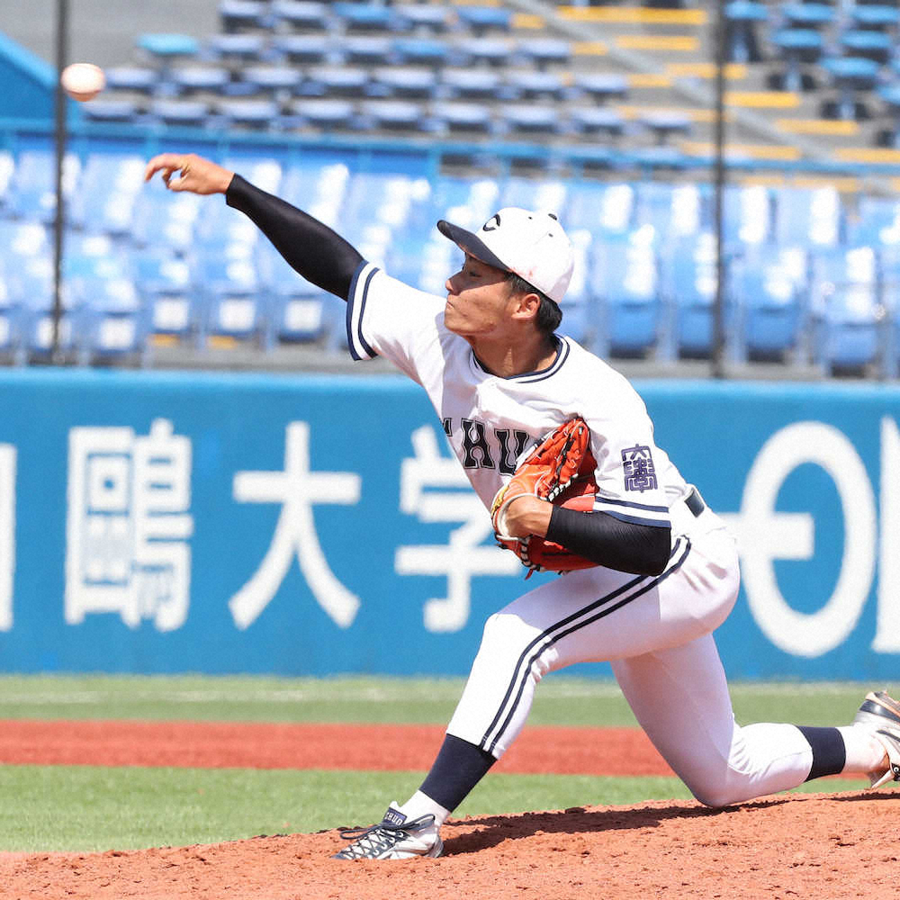 【画像・写真】中大、00年春以来の開幕3連勝　後藤が好救援「自信がついてきた」
