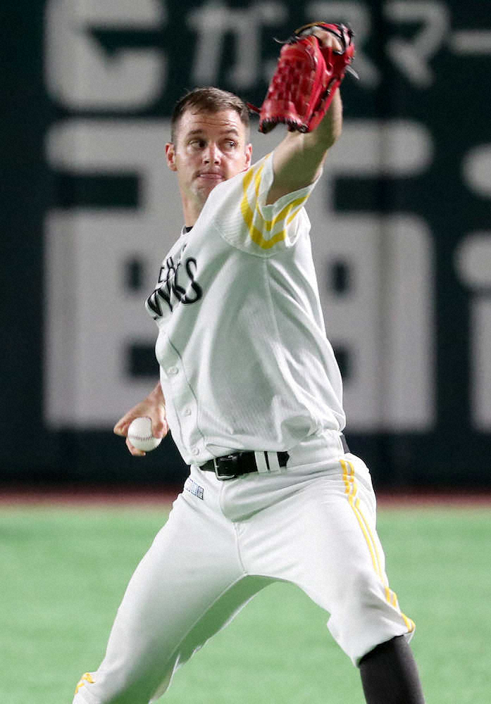 【画像・写真】ソフトBバンデン、20日日本ハム戦で先発へ　右肘不安なし「しっかり調整できている」