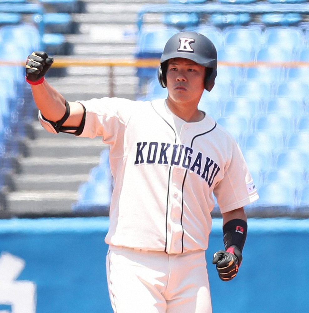 【画像・写真】国学院大・鎌仲　巨人・丸ばりの6号ツイスト弾　立正大に快勝