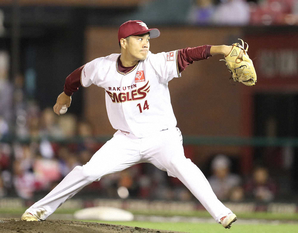 【画像・写真】楽天・則本　西武打線を5回1安打零封、5勝目挙げて今季最終戦終える