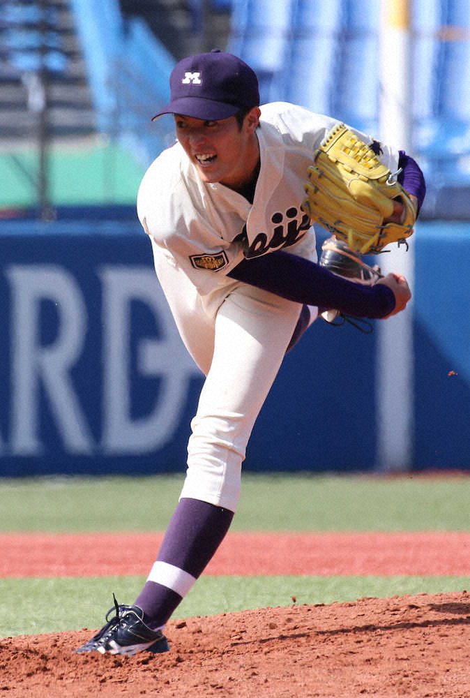 【画像・写真】明大　早大に連敗　森下　自己最速タイ記録も9回に痛恨の3失点