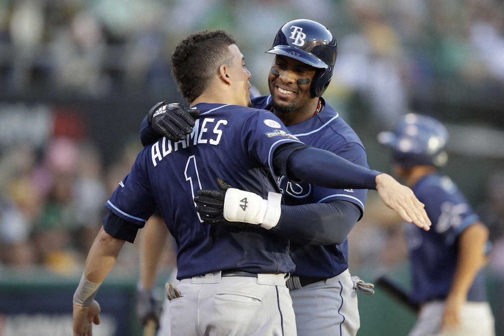 【画像・写真】レイズが一発攻勢で6季ぶり地区シリーズ進出　ディアズが2打席連続アーチ