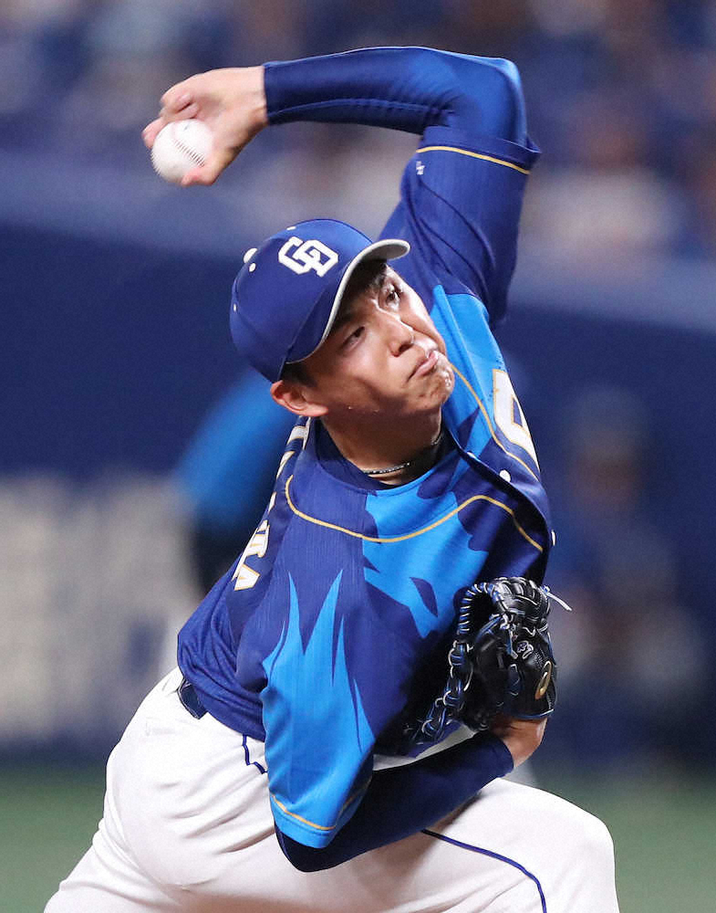 【画像・写真】中日・笠原（撮影・椎名　航）