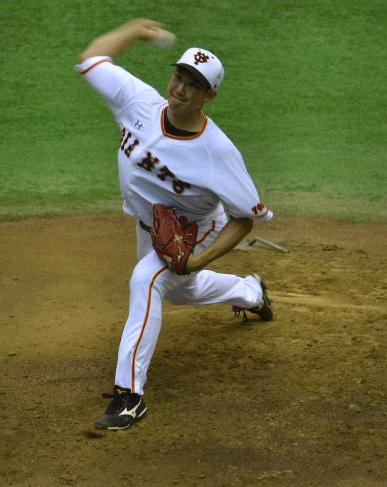 【画像・写真】巨人・菅野CSファイナル復帰前進　シート打撃登板　64球で安打性2本