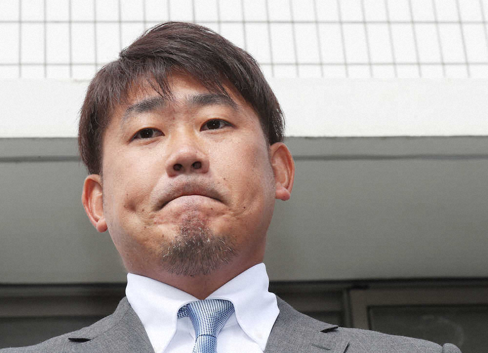 【画像・写真】中日退団の松坂、手土産持参で申し入れ「感謝の思いしかありません」