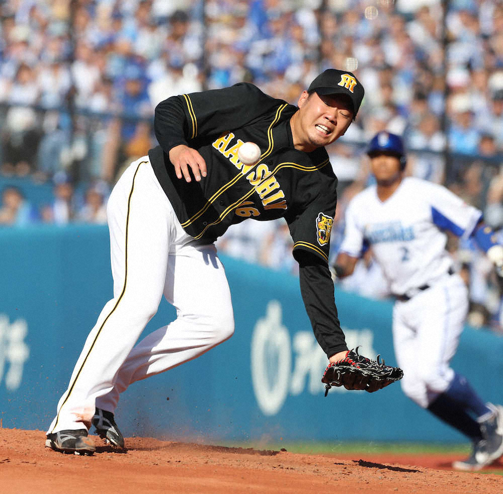 【画像・写真】史上初の大役も…阪神　西　1死も取れず降板　矢野監督「ちょっと指の繊細な所に打球が…」