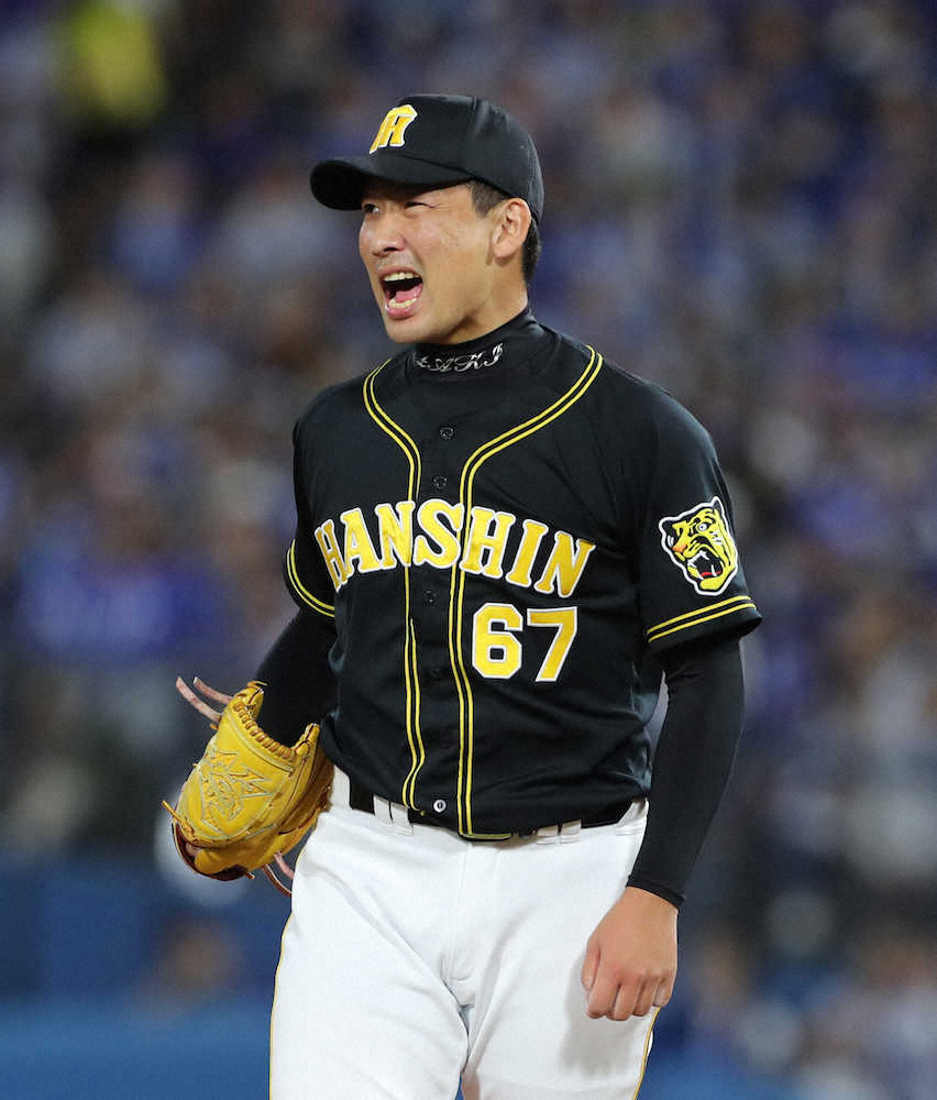 【画像・写真】阪神　岩崎　PJ不在救った3者三振「普通に投げれば抑えられると」