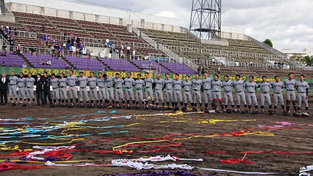 【画像・写真】関大　4季ぶり優勝、森翔が8回零封＆先制打　関西学生野球
