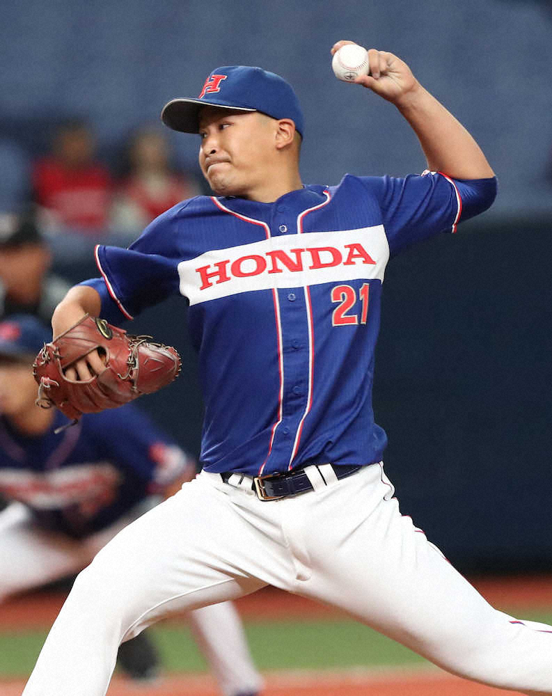 【画像・写真】Honda　4年ぶり初戦突破　先発東野が夏の反省生かす「初回から飛ばして」