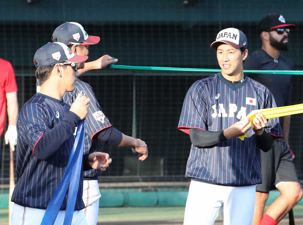【画像・写真】岸、3日ぶり侍合流　スーパーラウンド登板へ調整「しっかり準備していきたい」