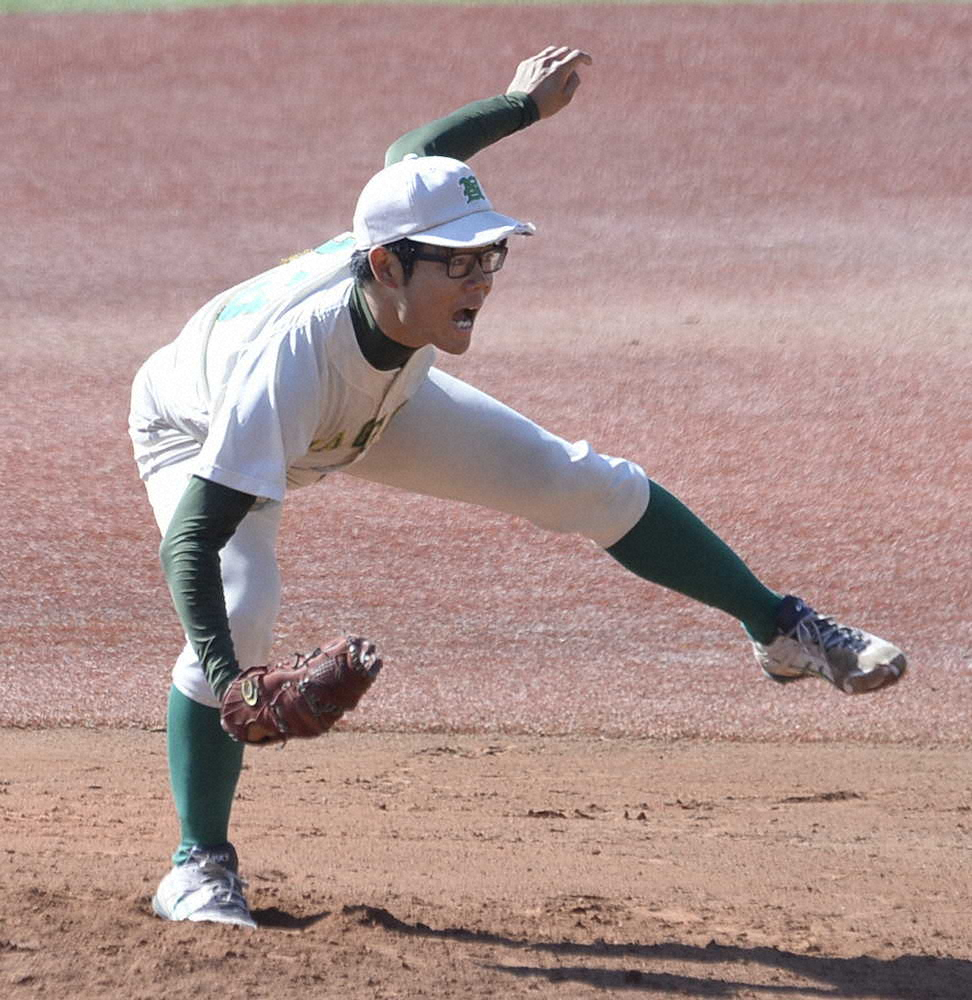 【画像・写真】中日育成1位・松田　入替戦で粘投　名古屋大を2部昇格に導く