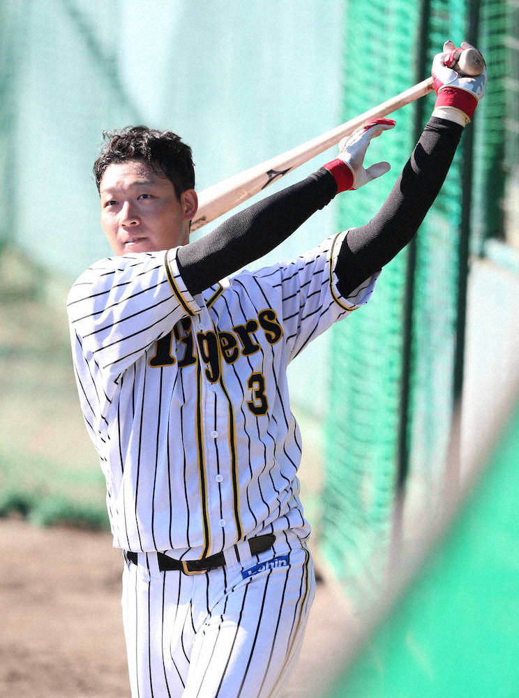 【画像・写真】阪神・大山は“大谷級”　打球初速チームトップの174キロ計測