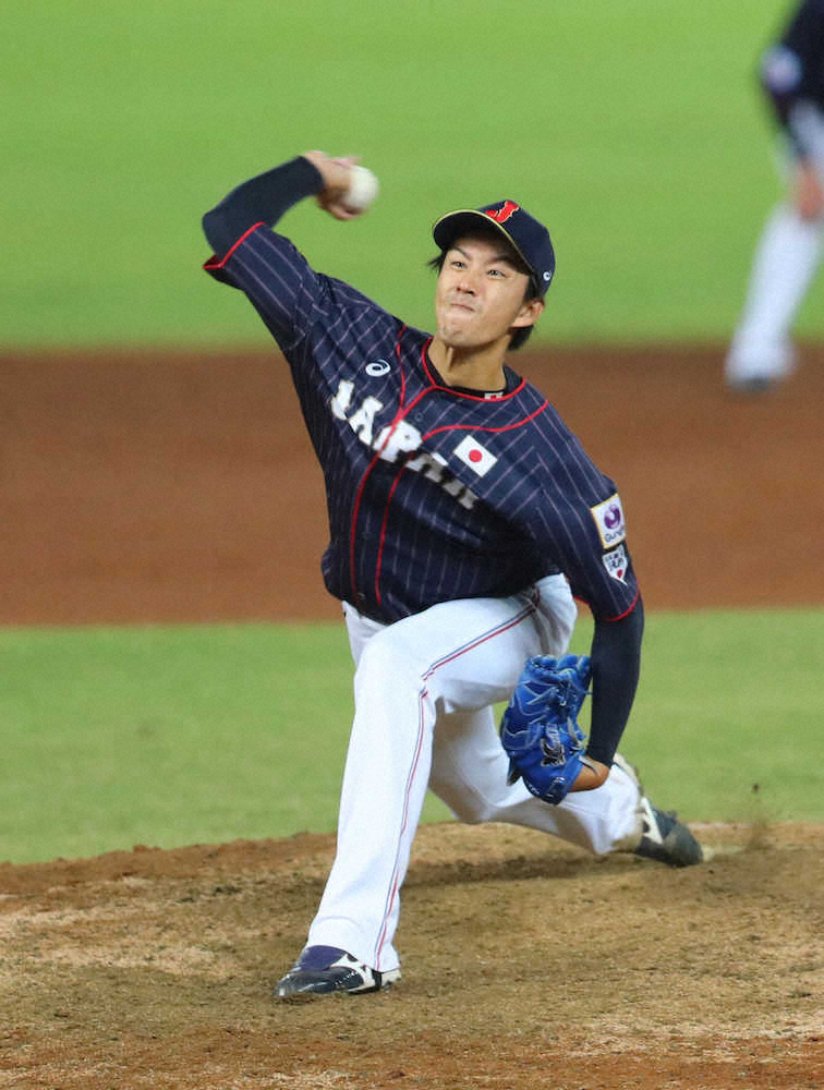 【画像・写真】力投する岸（撮影・木村　揚輔）