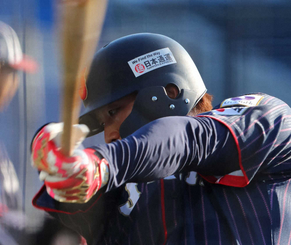 【画像・写真】侍J　主砲・誠也「勝つ!」　侍4番初の3戦連発よりチーム勝利「100％以上の力出す」