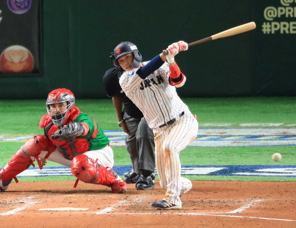 【画像・写真】侍Jメキシコ撃ち首位タイ！打順入れ替え大当たり　誠也6戦連続H＆坂本覚醒3安打　今永も堂々毎回K