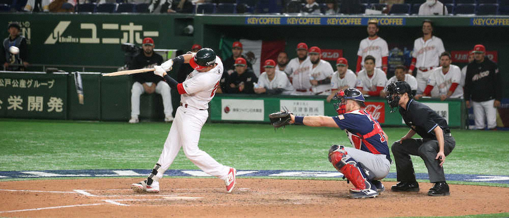 【画像・写真】メキシコ　米国にサヨナラ勝ちで五輪初切符　10回、阪神ナバーロが決めた