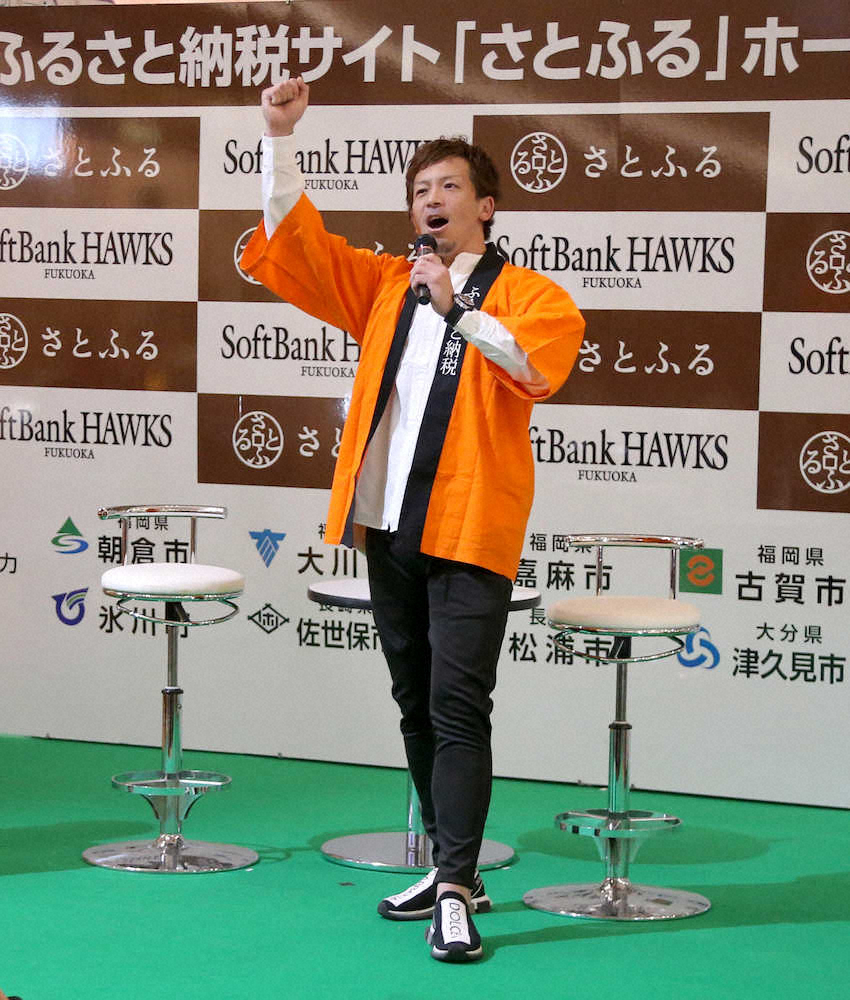 【画像・写真】ソフトB 松田宣 目標は2年連続日本一＆世界一「五輪に出たことがないので」