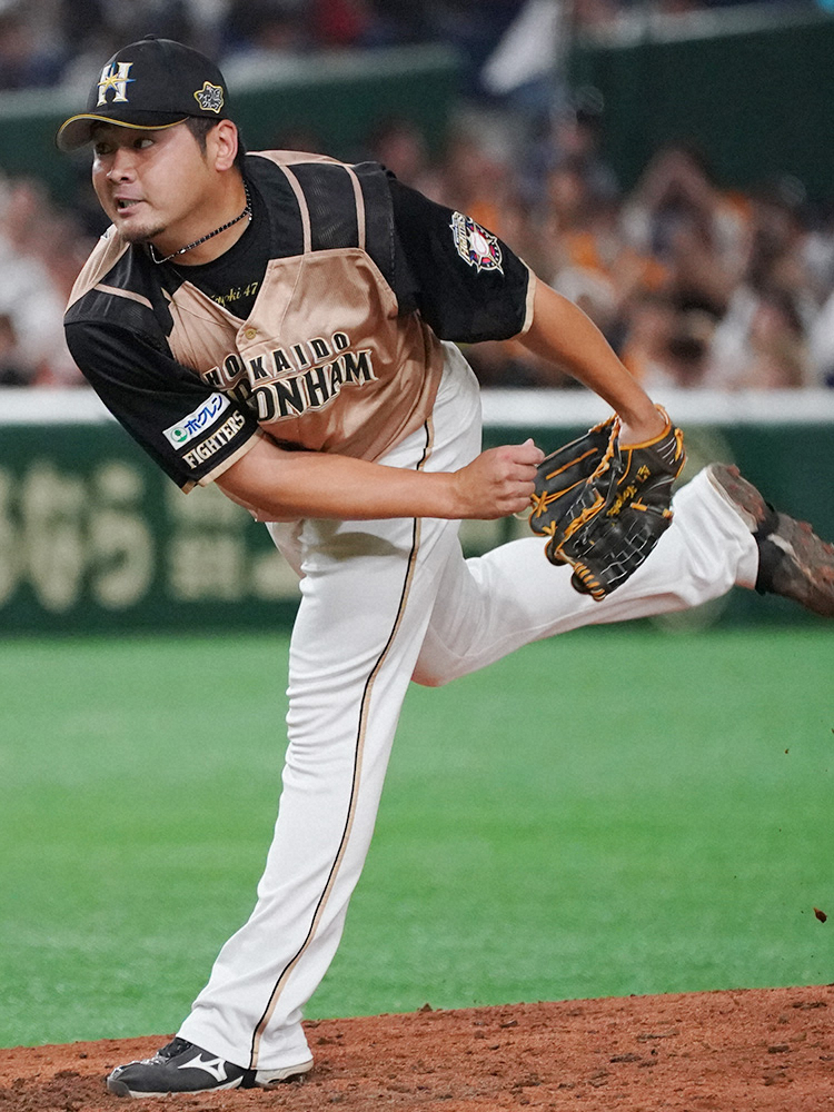 日本ハム時代の田中豊樹投手