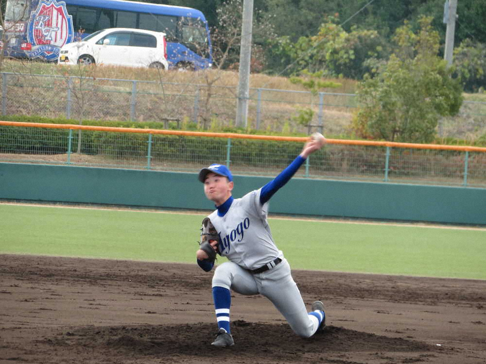 【画像・写真】明石商・来田　兵庫県選抜サヨナラ勝ちに貢献、二盗に同点打　22日から台湾遠征