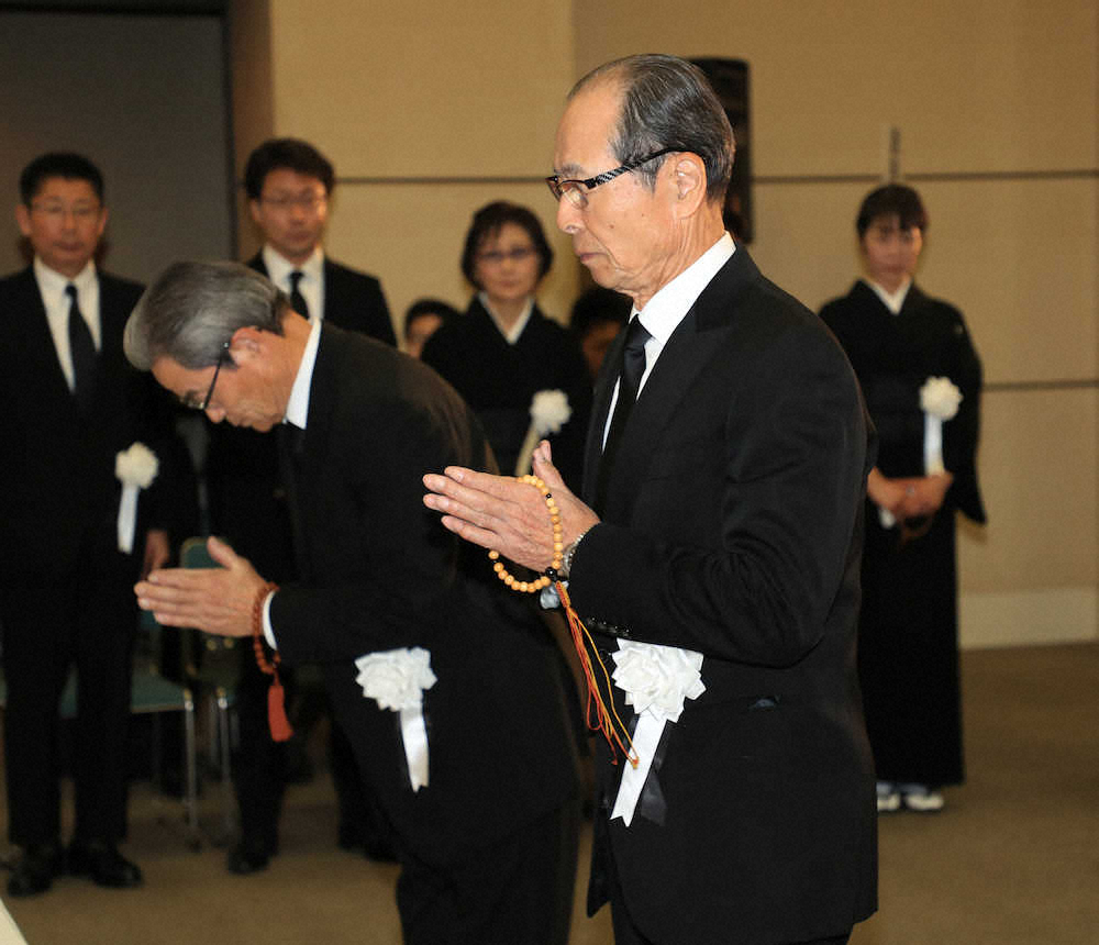 【画像・写真】王会長　醍醐氏悼む「みんなに勇気を与える生涯だった」