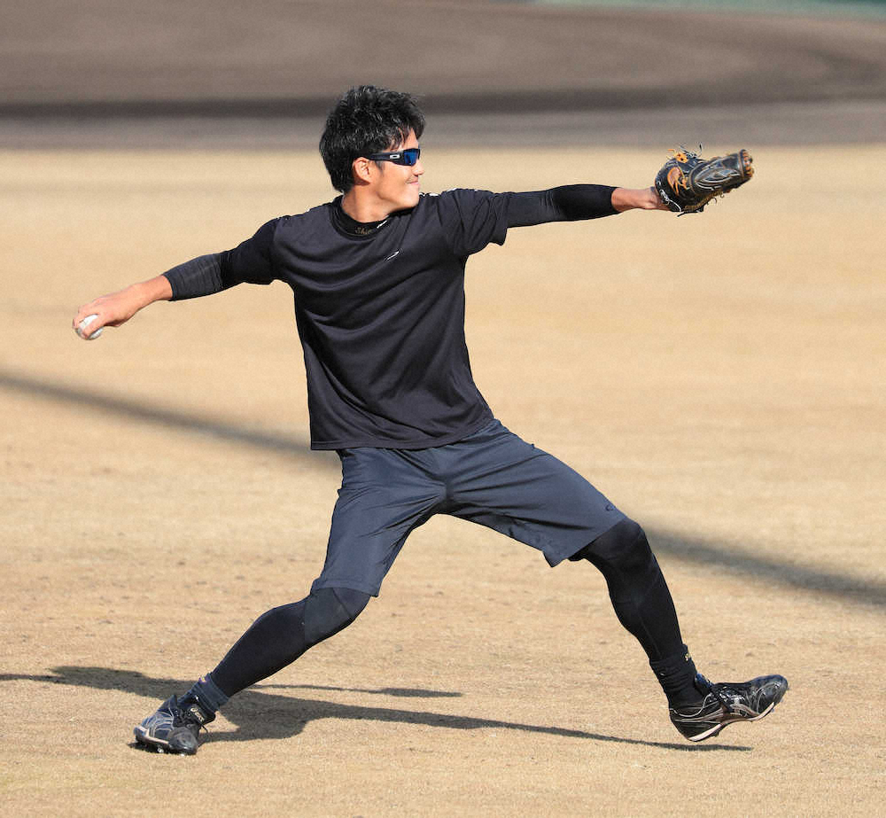 【画像・写真】阪神・藤浪、超異例12月ブルペン　捕手座らせ42球　来季逆襲へ“始動”