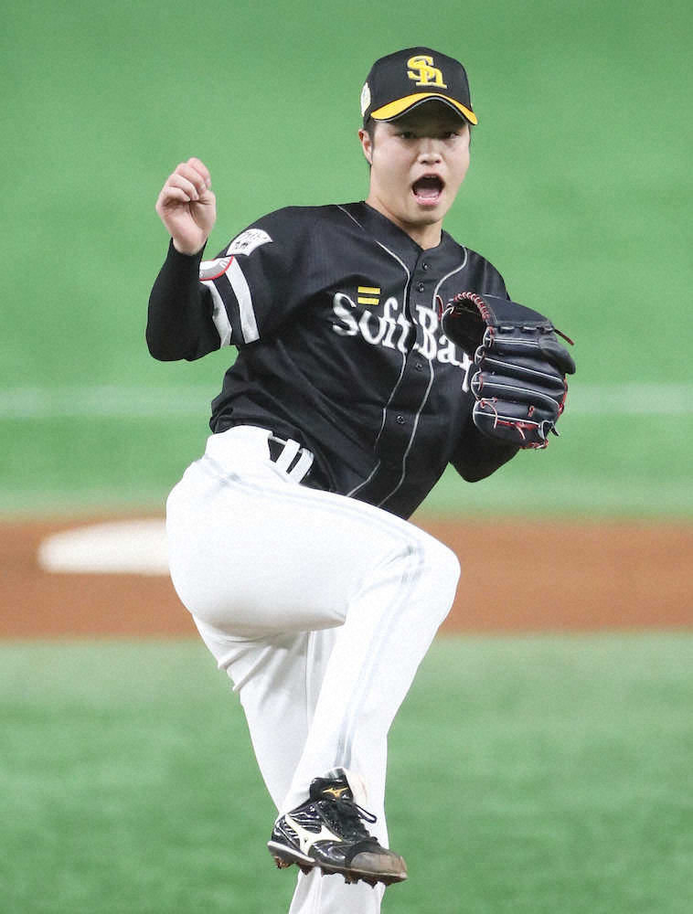 【画像・写真】ソフトB・甲斐野　2年目の飛躍に“チュー目”！剛球右腕が誓った“進化”