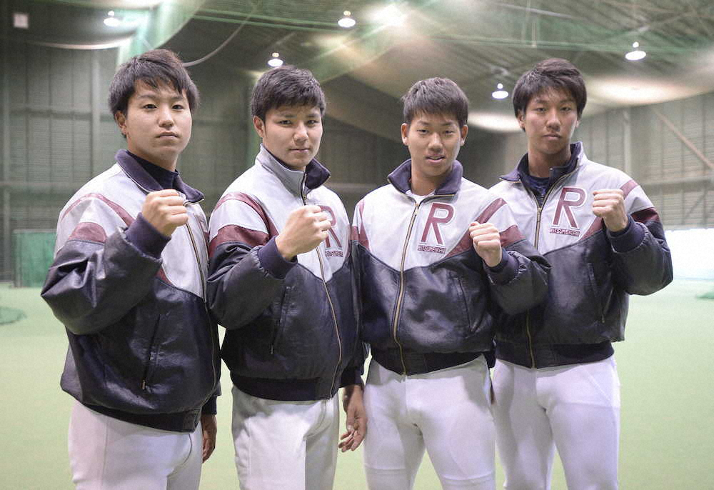 【画像・写真】立命大が初練習　151キロ右腕・有村「155キロ出したい」、気合のドラフト候補カルテット