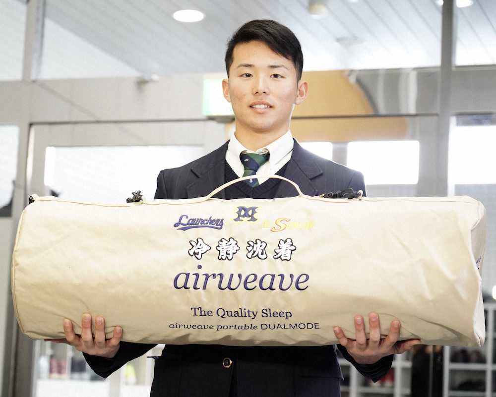 【画像・写真】ロッテドラ4横山　朗希超えたい「球のキレ、駆け引きで勝負」