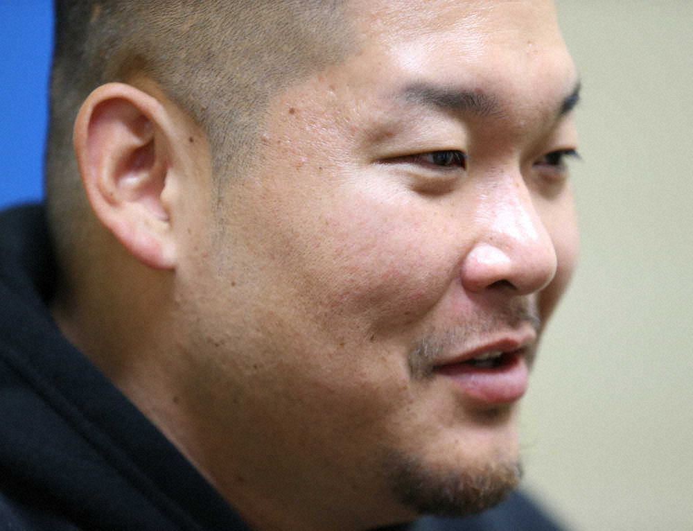 【画像・写真】今季挑戦するMLBへの思いを語るレイズ・筒香　（撮影・成瀬　徹）　　　　　　