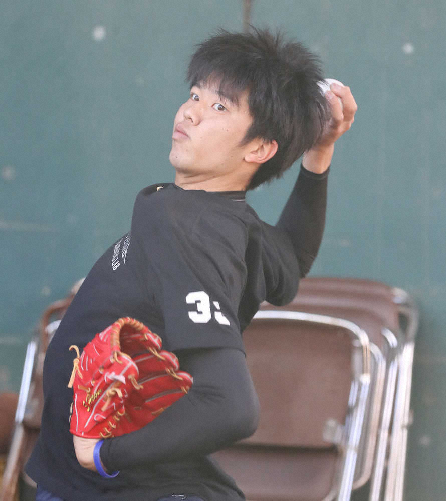 【画像・写真】阪神・才木　4カ月ぶりブルペン入り　右肘痛から巻き返しを「焦らずやっていきます」