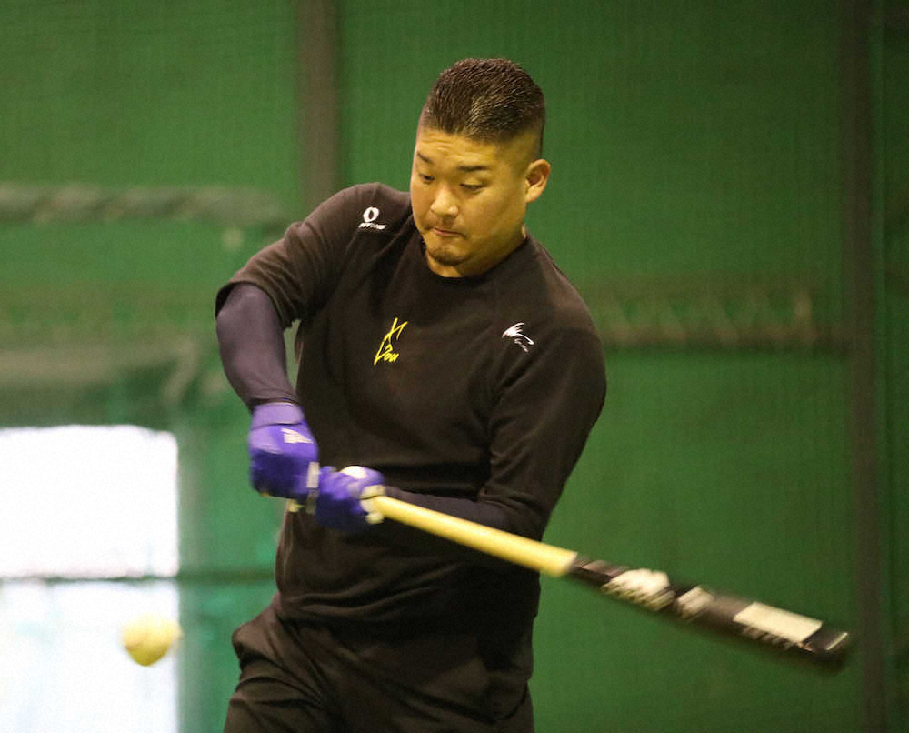 【画像・写真】レイズ筒香　自主トレ公開　メジャー1年目へ「意味のある本塁打を」