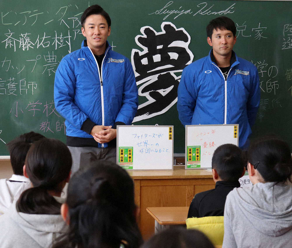 【画像・写真】日本ハム・斎藤佑　初の教壇で危機感「増やしていくのが僕らの仕事」