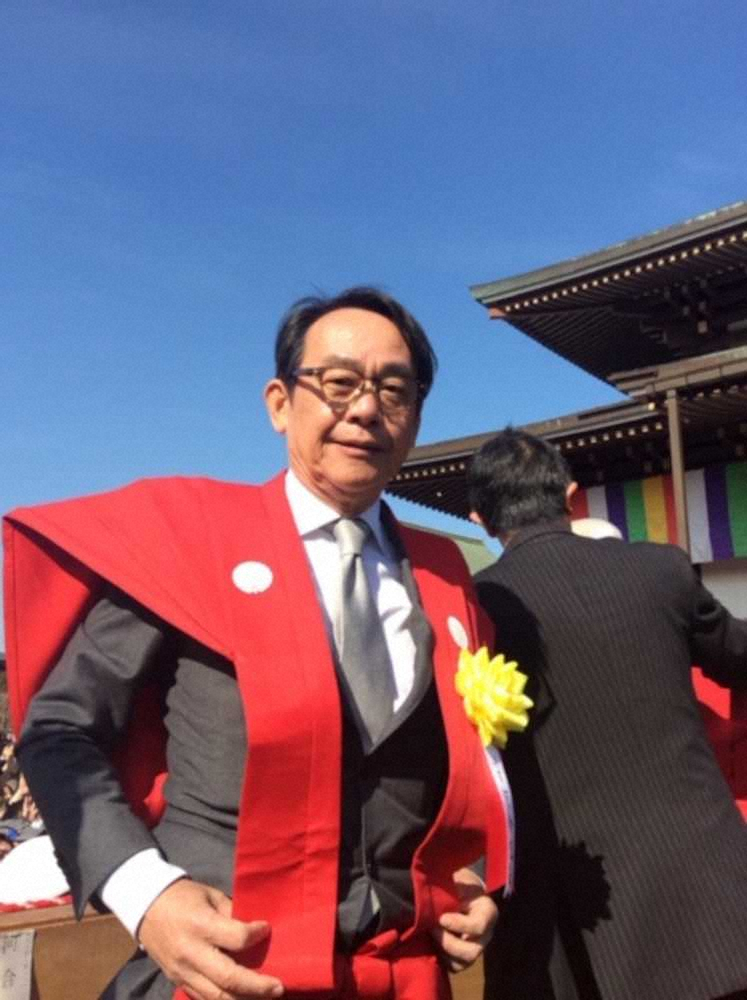 【画像・写真】ロッテ　河合オーナー代行、成田山新勝寺で豆まき「勝つことで明るい話題を」