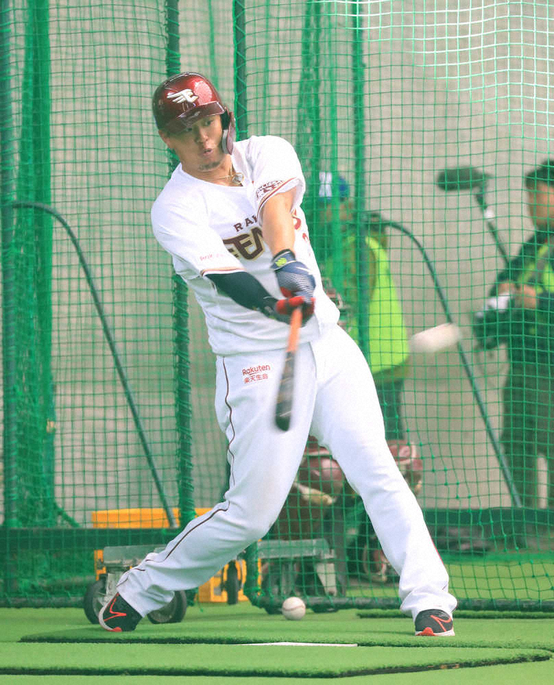 【画像・写真】楽天・浅村「もう一度世界一に」　侍J稲葉監督と対面、東京五輪への思い語る