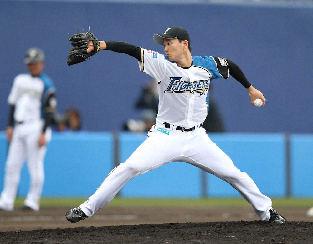 【画像・写真】宮台は紅白戦の3回から登板して2イニングを無失点に抑えた（撮影・高橋茂夫）