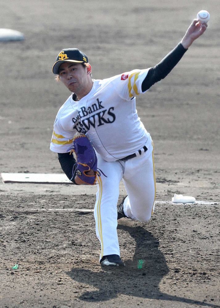 【画像・写真】ソフトB左腕・古谷、開幕1軍へ…続く猛アピール　工藤監督も“成長”口に　