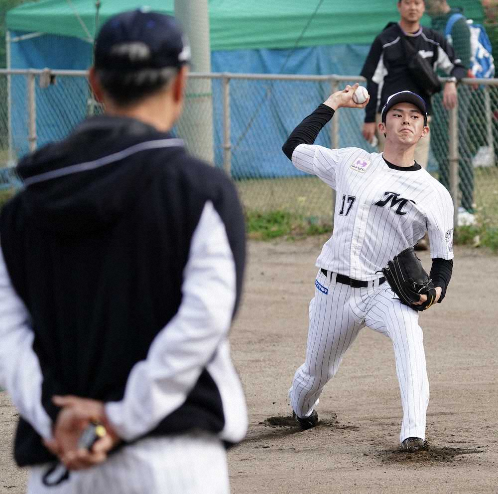 【画像・写真】ロッテ・朗希に守護神・益田もビックリ！「スライダーがめちゃくちゃ曲がってた」