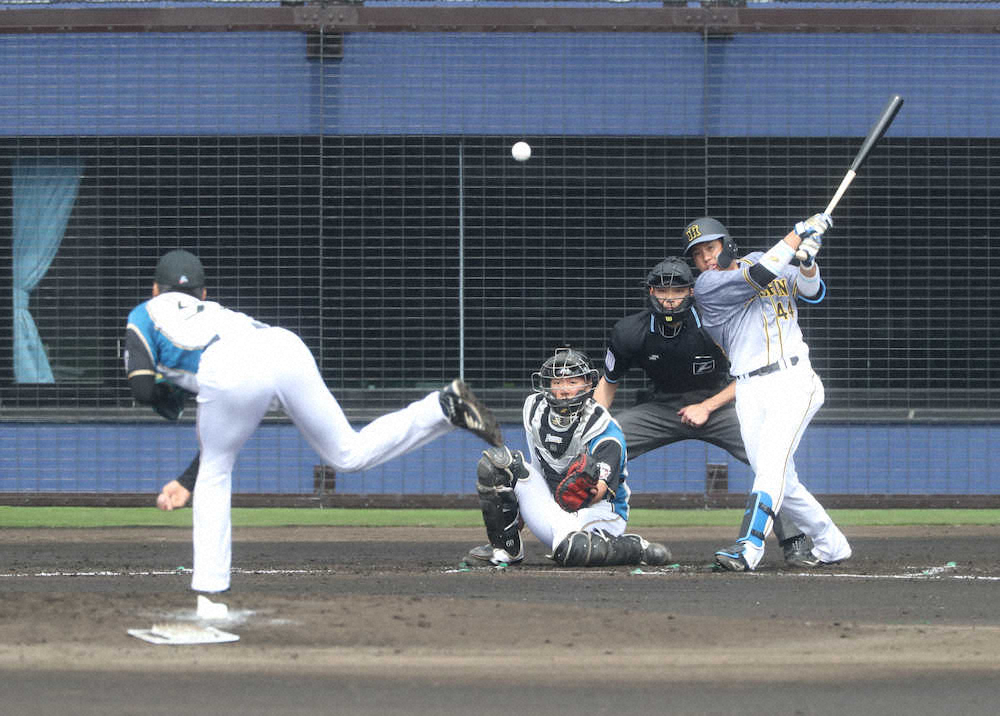 【画像・写真】阪神・梅野　野村氏に“捕手魂”教わった！　初実戦でマルチ好発進
