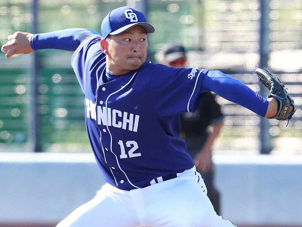 【画像・写真】中日・田島　右円回内筋の損傷　1～2週間のノースロー調整