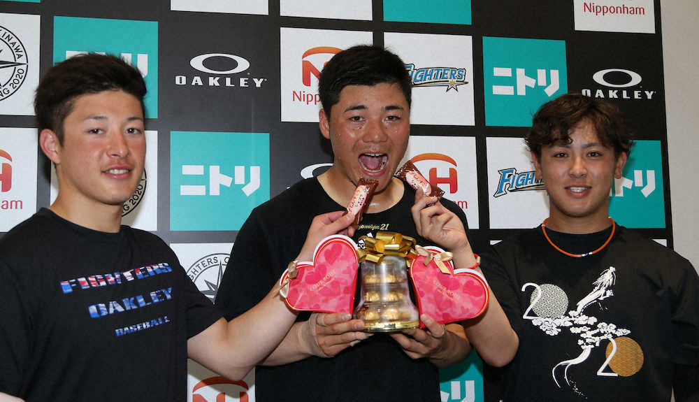 【画像・写真】日本ハム・河野　チョコの「もらった過去最高は20個ぐらい」