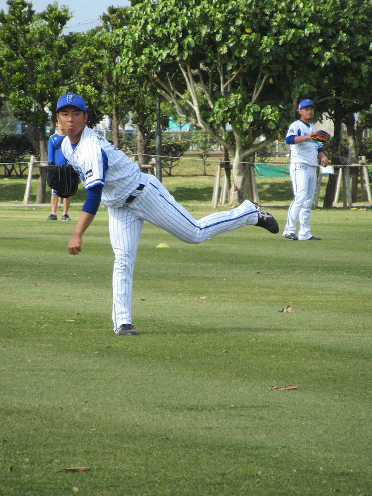 【画像・写真】オープン戦開幕投手のDeNA・桜井「先頭の1球目に100％の力を」