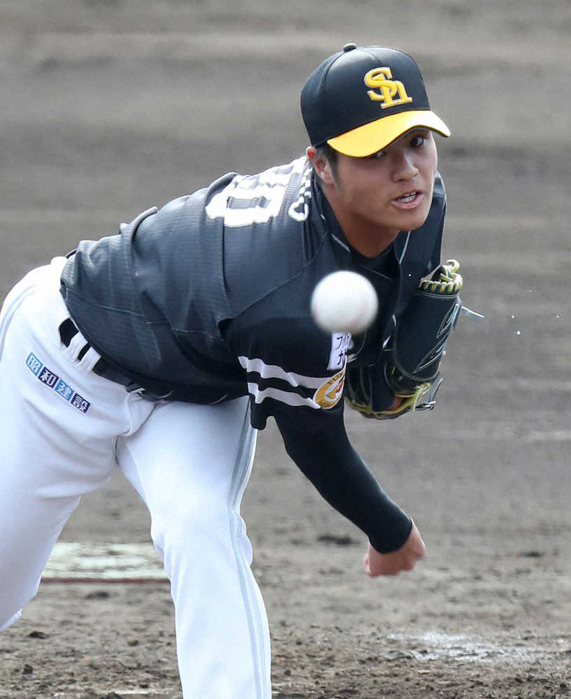 【画像・写真】ソフトB・甲斐野　右肘違和感で離脱「自分の状態の確認不足」