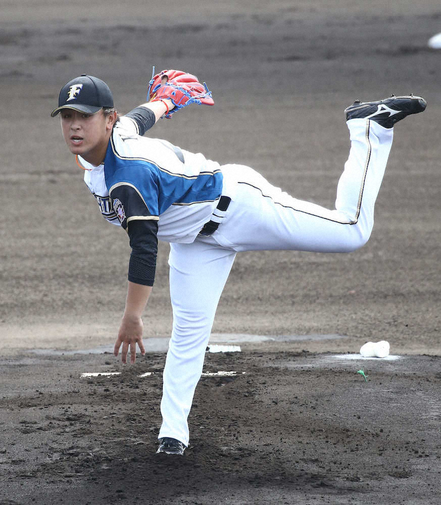 【画像・写真】日本ハム・ドラ1河野1軍切符!初実戦で「上出来」1回2K零封　栗山監督も「さすが」