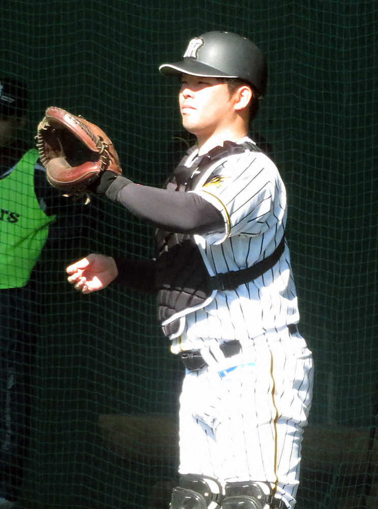 【画像・写真】安芸キャンプにアルバイトとして参加しているBC茨城・池田瞳夢捕手
