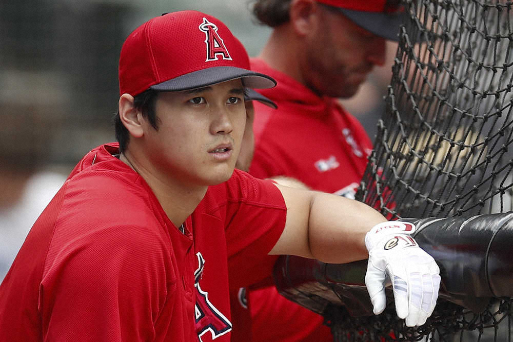 【画像・写真】大谷、今キャンプ初のライブBP　打席入り27球目慣らし