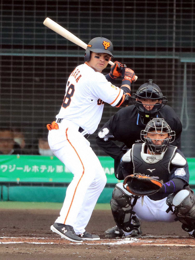 【画像・写真】巨人の新外国人・パーラ　日本人投手対策！「間」に対応するオープンスタンス